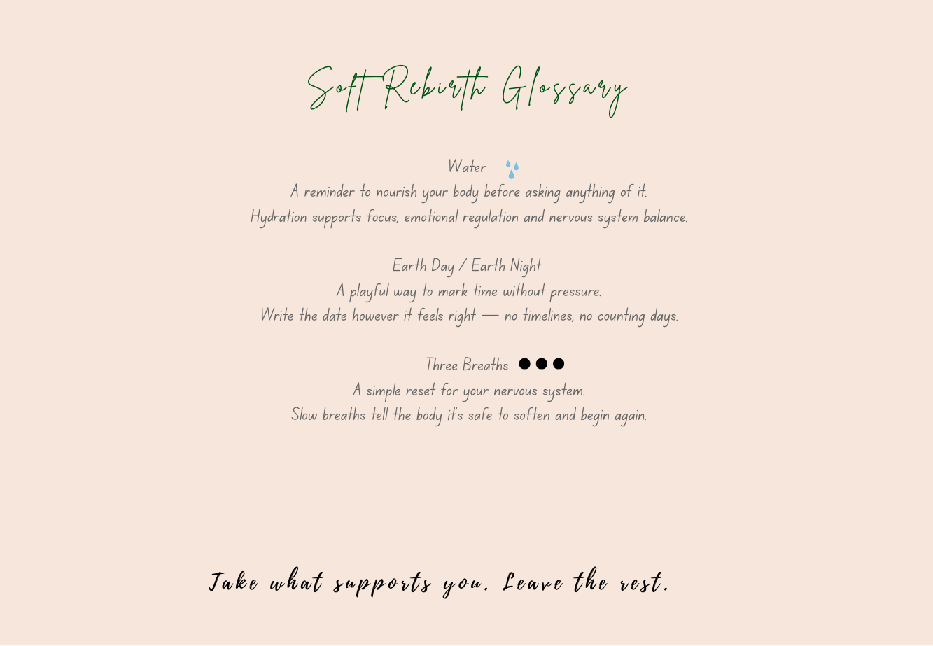 The Soft Rebirth Journal